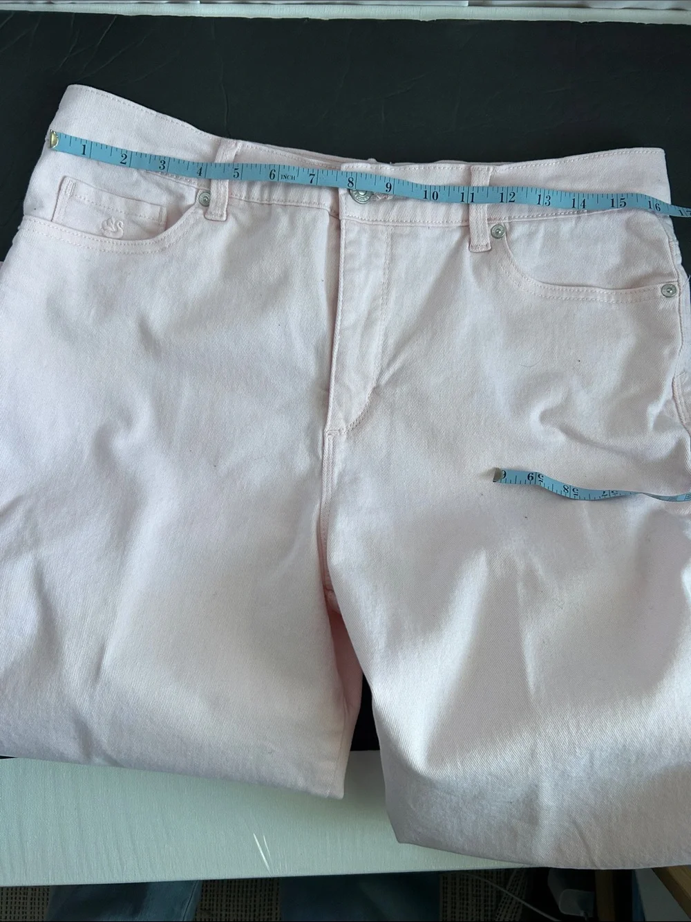 Gloria Vanderbilt Light Pink Cropped Jeans - Picture 8 of 12